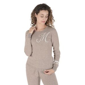 Dee Ocleppo Cashmere Loungewear Set MInitial Style Women Camel Sweaters